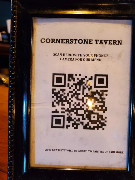 menu of Cornerstone Tavern