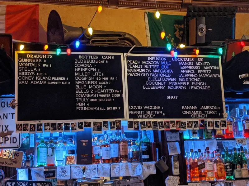 menu of Biddys Pub