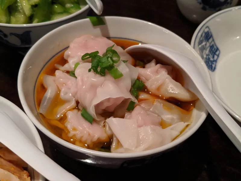 Pork Dumplings in Chili Oil Café China