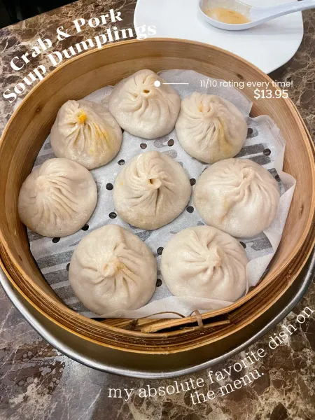 Pork Soup Dumplings New Chinatown Restaurant and Bar | Asian Fusion | Chinese and Thai Food