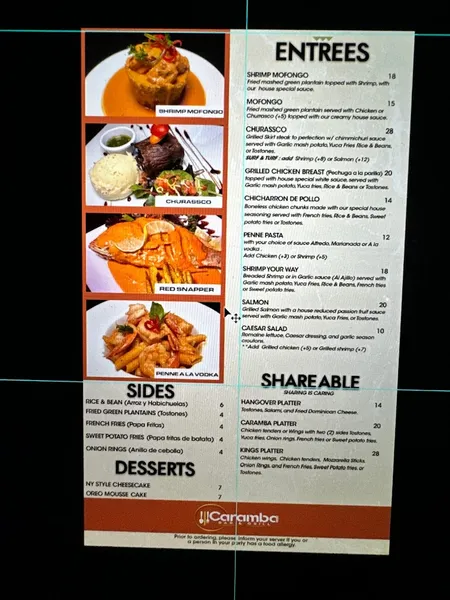 menu of Dyckman Bar & Kitchen