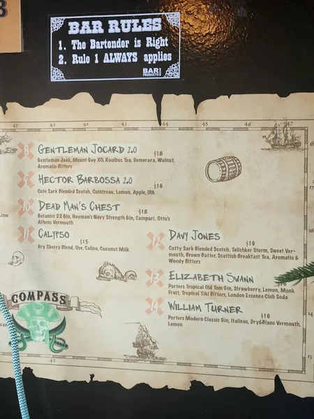 menu of The Compass