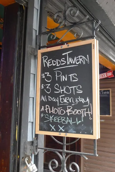 menu of Redd’s Tavern