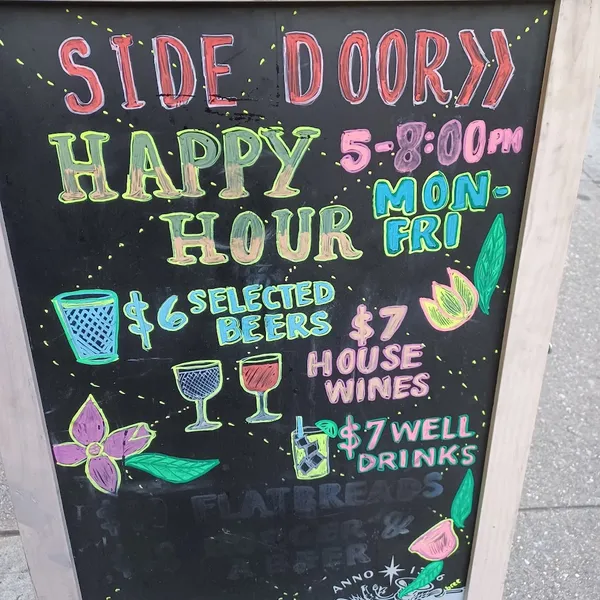 menu of Side Door