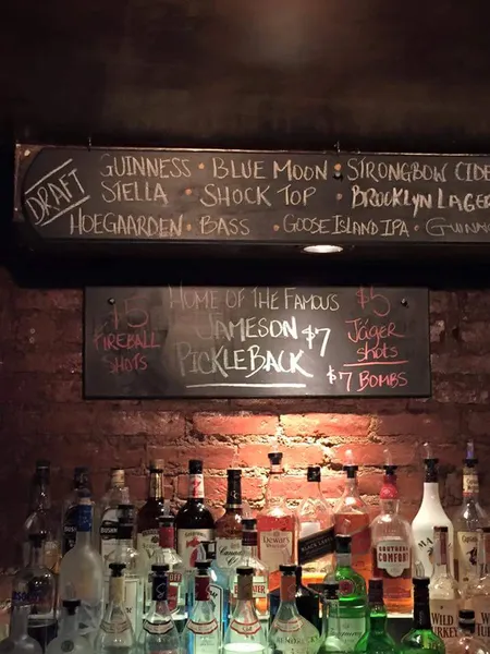 menu of Bull McCabes