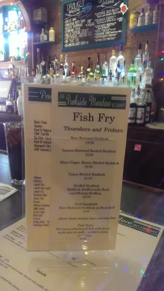 menu of Parkside Meadow