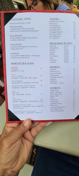 menu of Sapsuckers