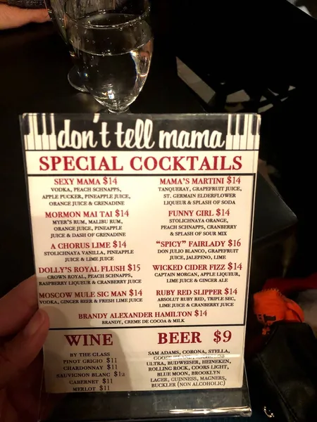 Mama's Martini Don't Tell Mama