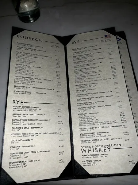 menu of The Phoenix Bar & Restaurant