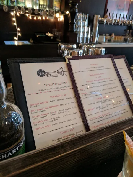 menu of The Grayson Bar