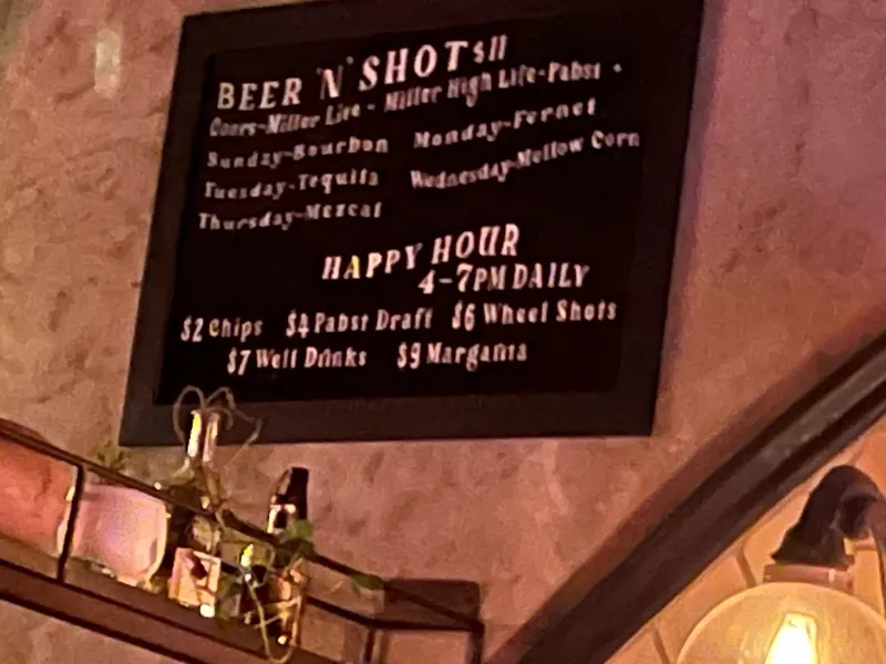 menu of Power House Bar