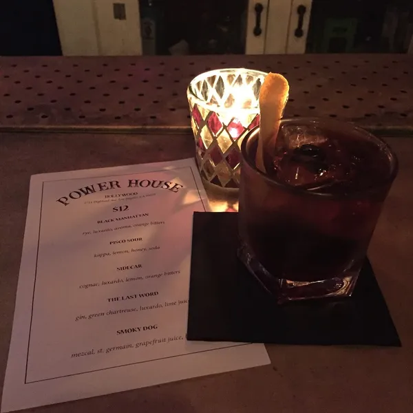 menu of Power House Bar