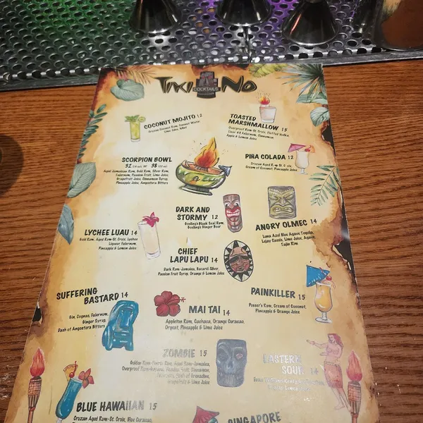 menu of Tiki No