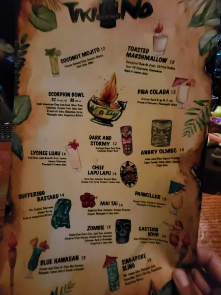 menu of Tiki No