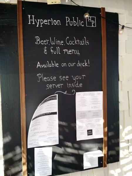 menu of Hyperion Public