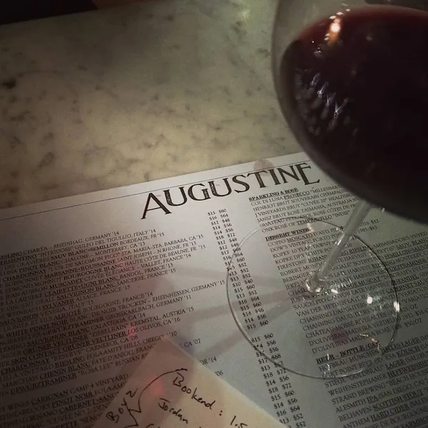 menu of Augustine Wine Bar