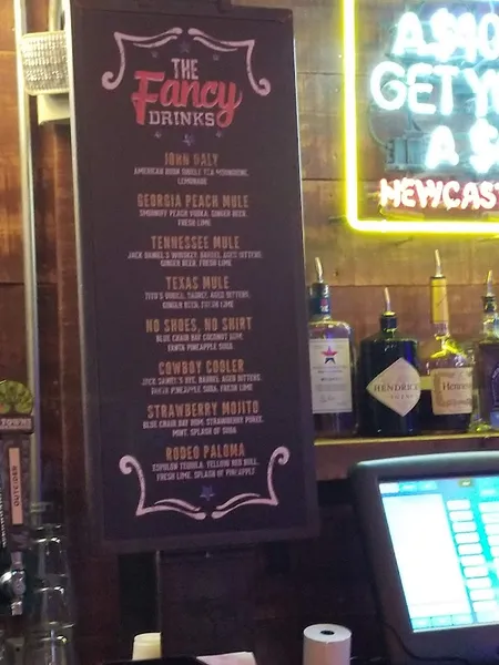 menu of Moonshine Flats