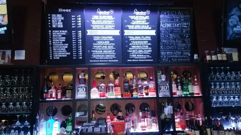 menu of The Office Bar