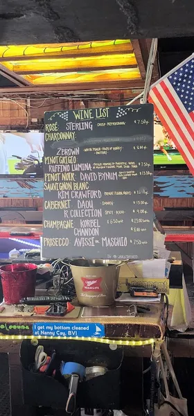 menu of The Pennant Bar