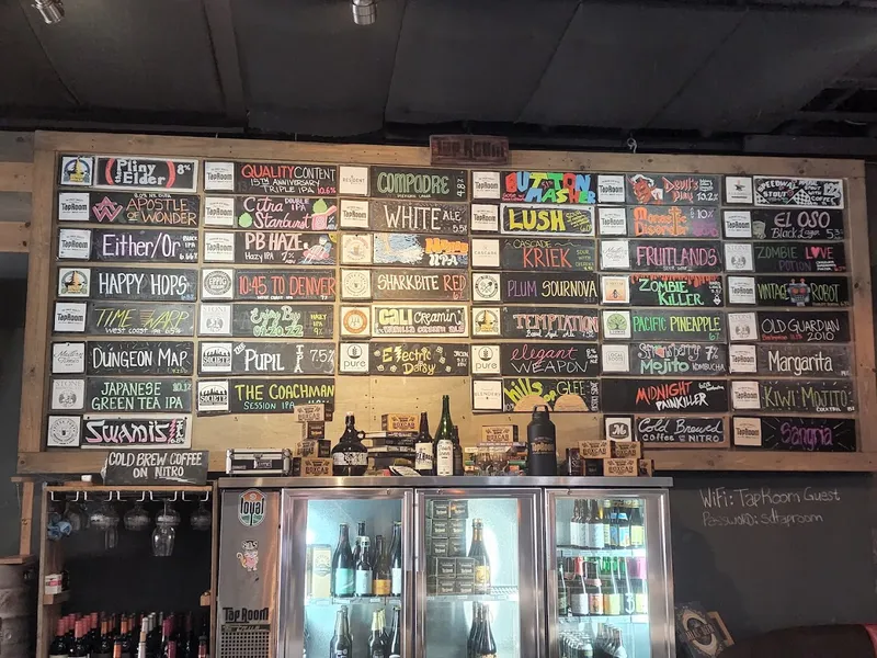 menu of SD TapRoom