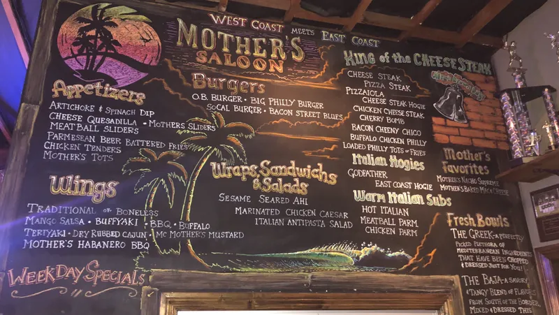 menu of Northside Tavern