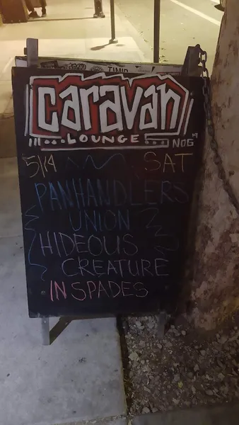 menu of The Caravan Lounge