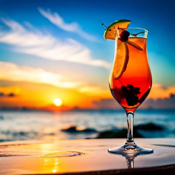 Tropical Sunset Sidecar Bar