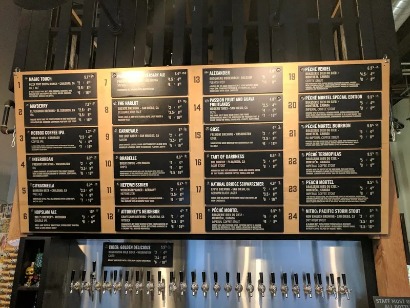 menu of Bottlecraft Little Italy