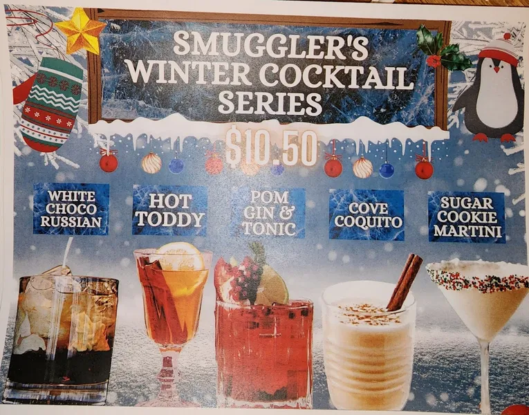 menu of Smuggler's Cove