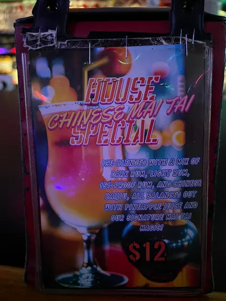 menu of Li Po Cocktail Lounge