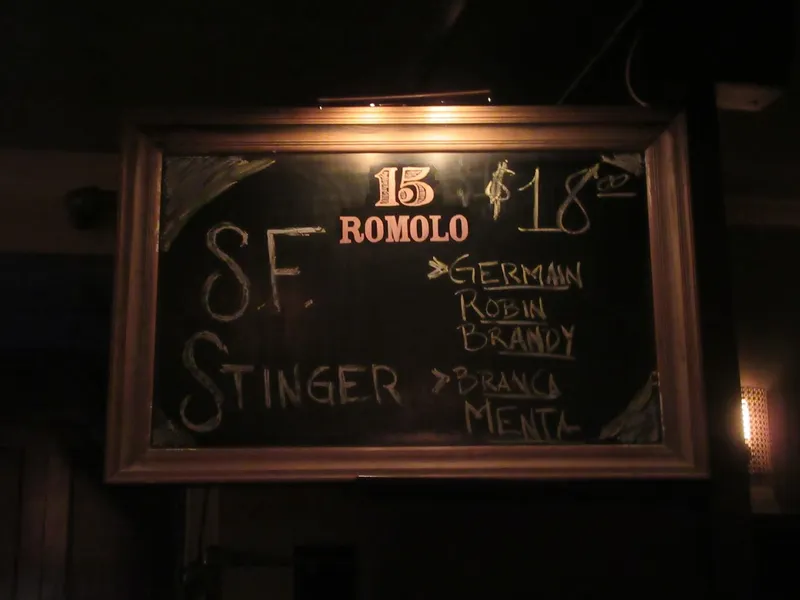 menu of 15 Romolo