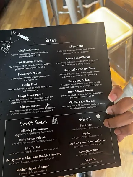 menu of Lost Cat Bar & Bites