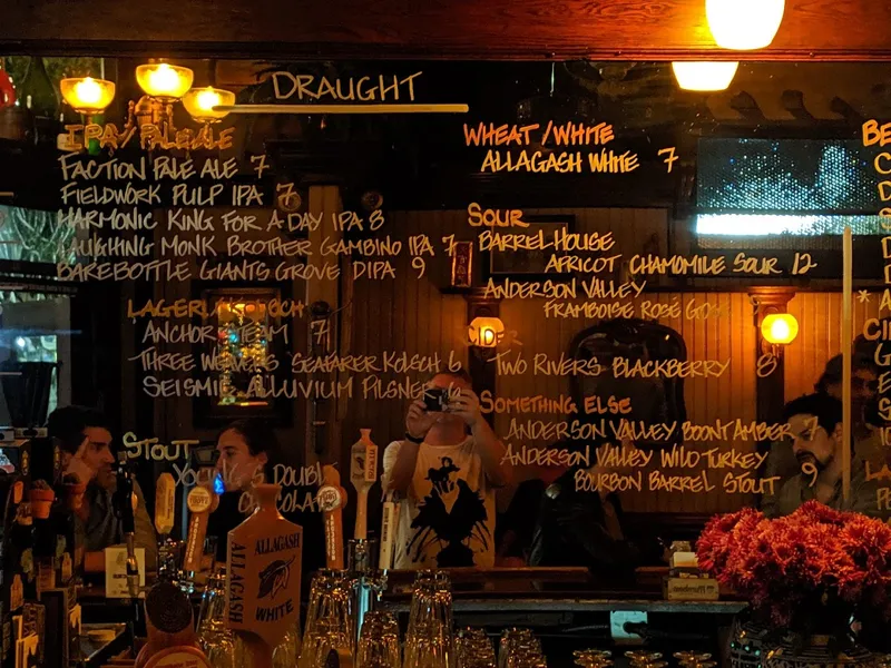 menu of Shotwell's Saloon