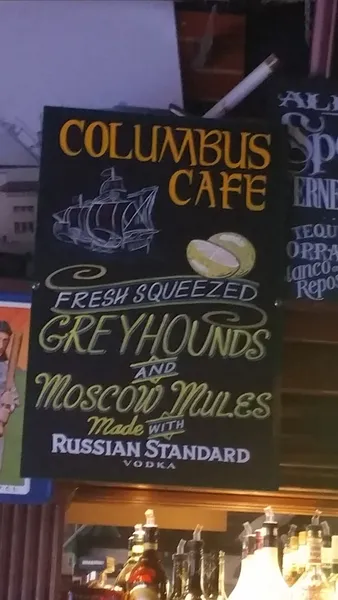 menu of Columbus Cafe