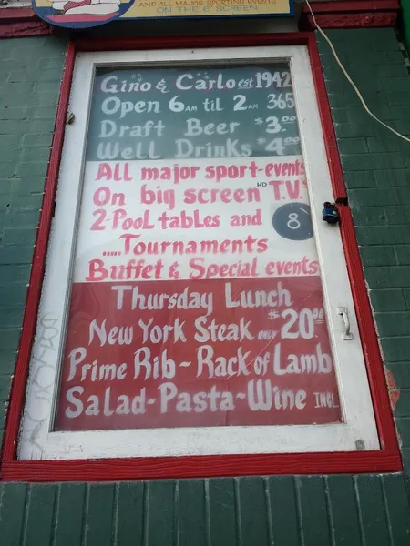 menu of Gino & Carlo