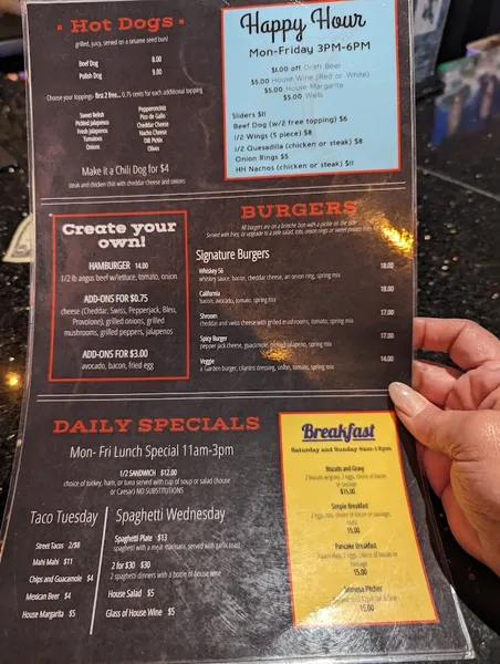 menu of Clubhouse 56