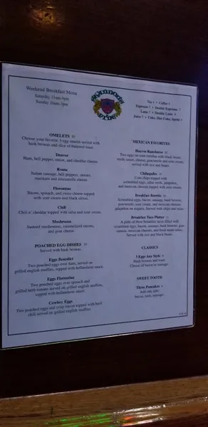 menu of Shannon's On Pine Irish Pub & Sports Bar