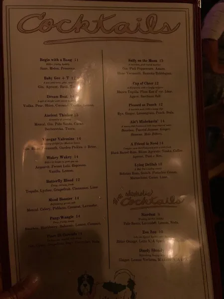 menu of Baby Gee