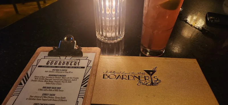 menu of Boardner's by La Belle