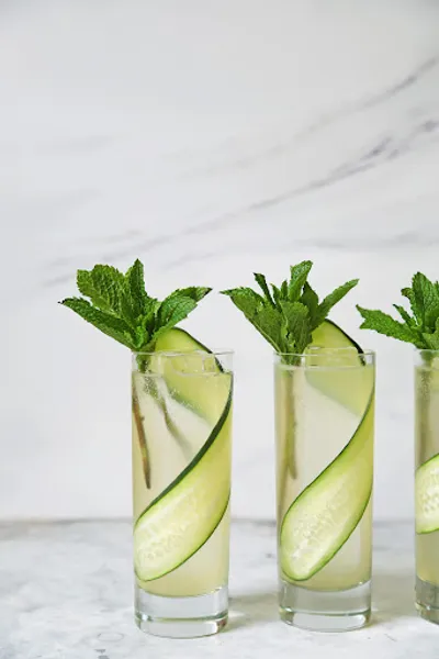 Cucumber Cooler Skewers & Brew