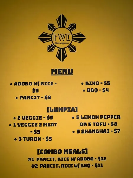 menu of Lounge 3411