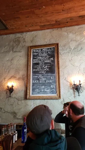 menu of Melrose Umbrella Co.