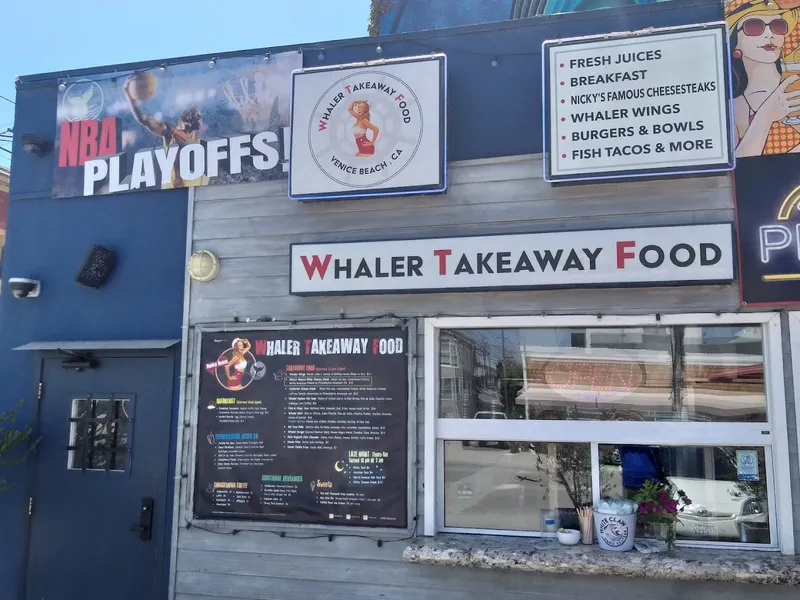 menu of The Venice Whaler