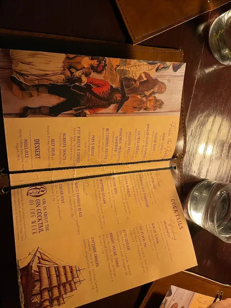 menu of Captain's Quarters