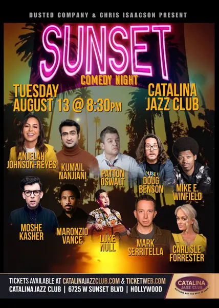 Sunset Comedy Night Catalina Jazz Club