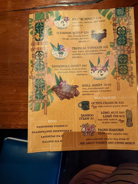 menu of Pagan Idol