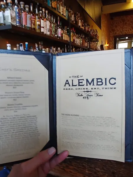 menu of The Alembic