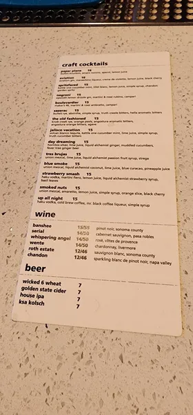 menu of Copper Bar Kitchen & Microbrewery