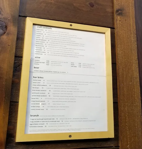 menu of Copper Bar Kitchen & Microbrewery