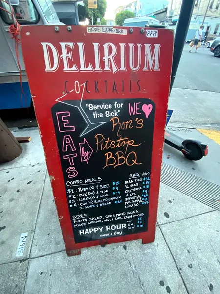 menu of Delirium